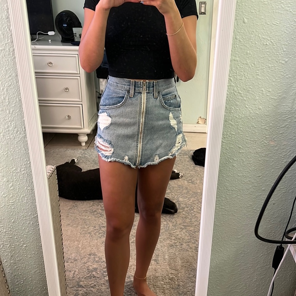 Mini Jean skirt